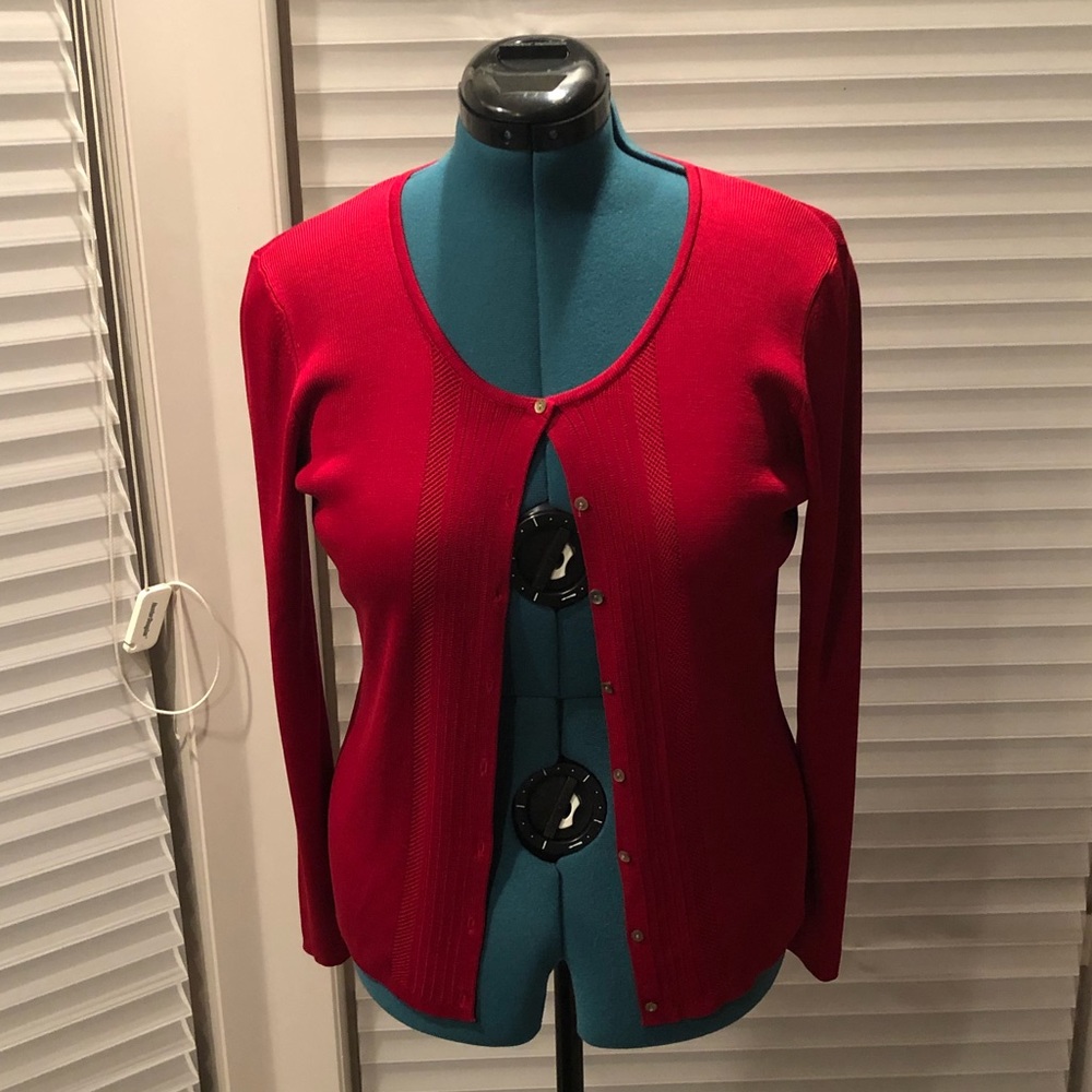 Ann Taylor 100% Silk sweater.